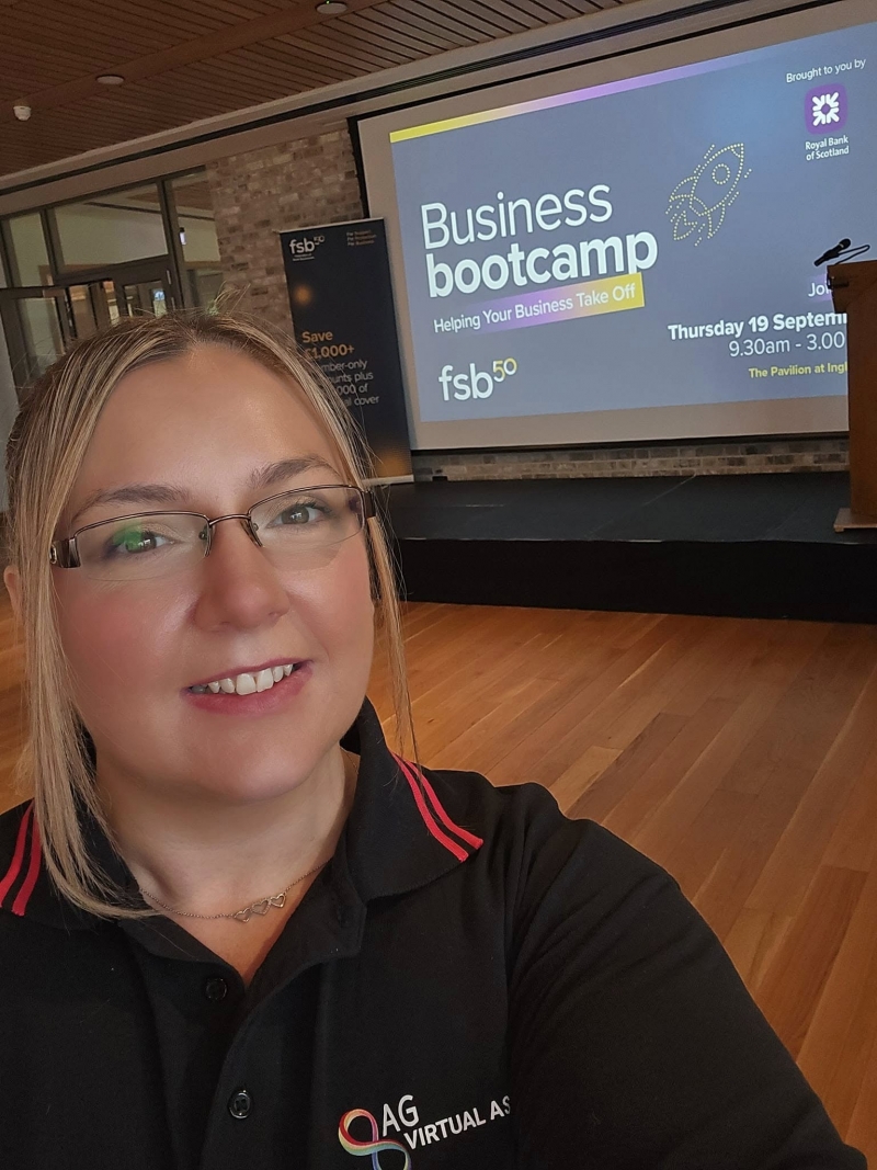 Image is of Scottish Autism Business Ambassador Amanda Gillespie smiling for the camera